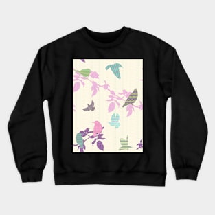 Shetland Starling - pink/purple leaf Crewneck Sweatshirt